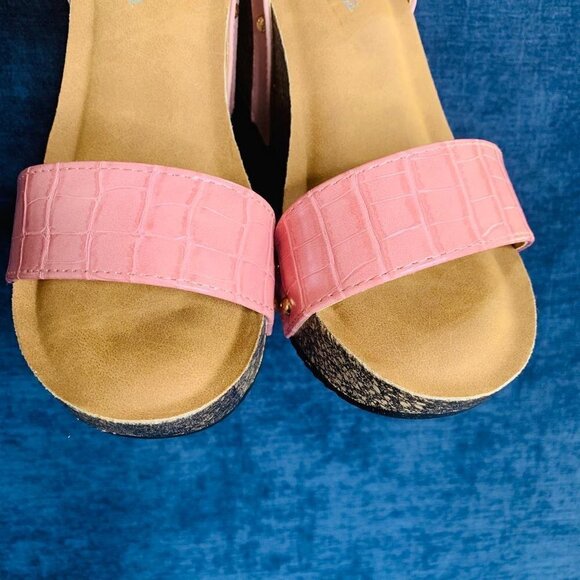 Women's Rose Platform Wedge Summer Casual Sandals - Picture 14 of 15